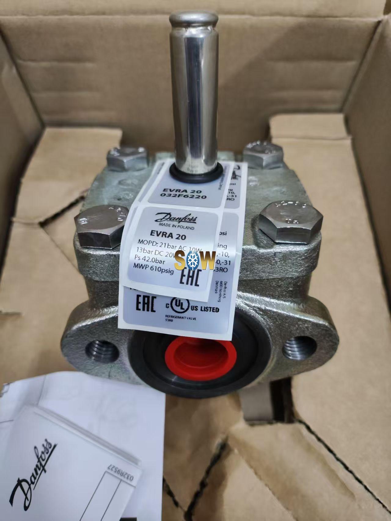 032F6220 Danfoss Solenoid valve, EVRA 20