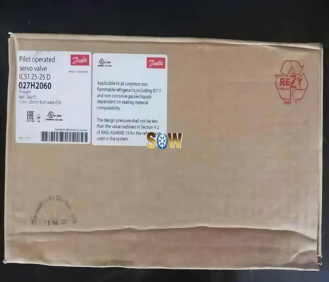 Danfoss Pilot operated servo valve, ICS1 25-25, 027H2060