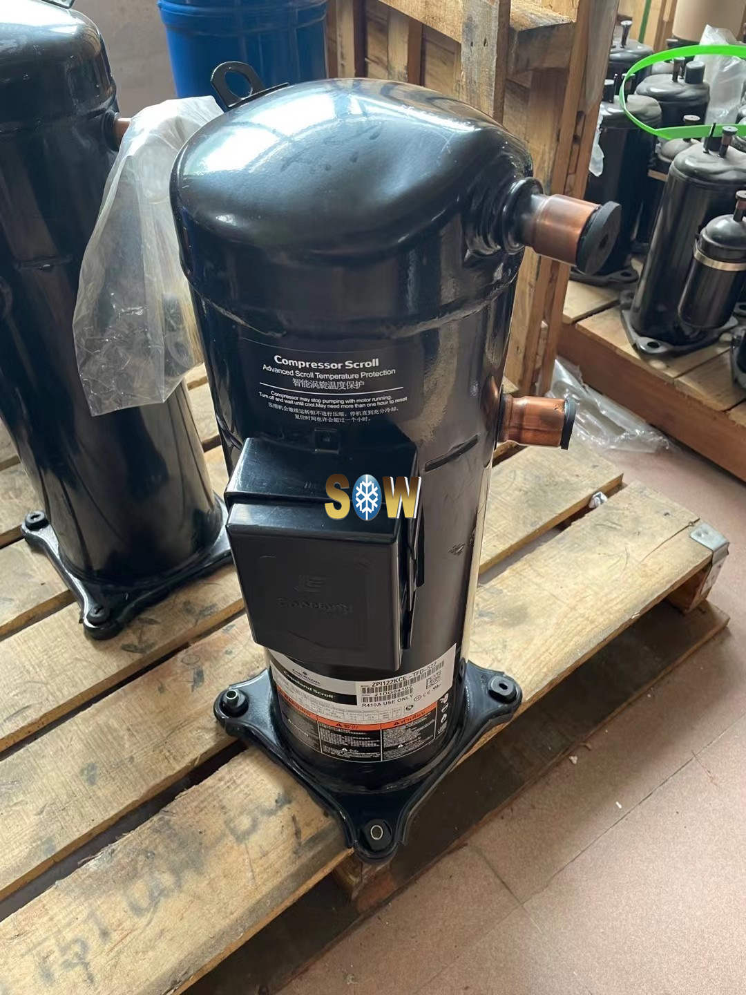 R410A Emerson Copeland EVI Vapor Injection Cryogenic Compressor ZPI122KCE-TFD-522