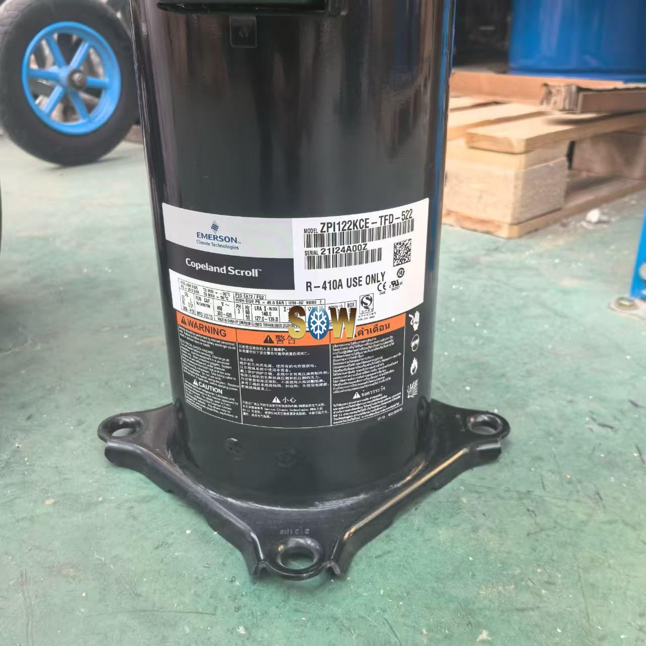 R410A Emerson Copeland EVI Vapor Injection Cryogenic Compressor ZPI122KCE-TFD-522