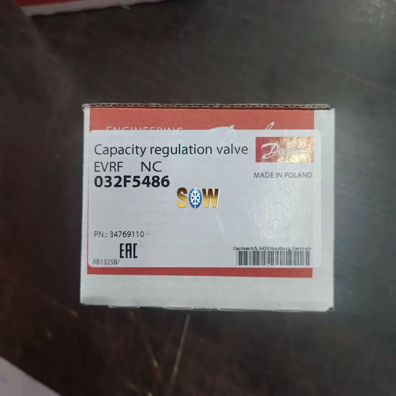 Bitzer Capacity Control Valve, Suit 4V - 4NC ART:34769110 danfoss 032F5486