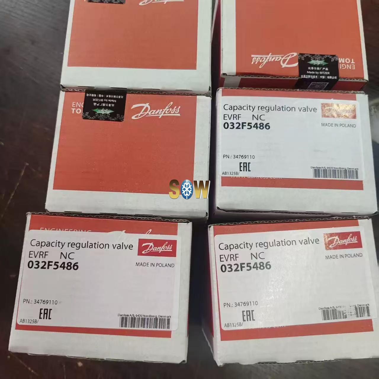 Bitzer Capacity Control Valve, Suit 4V - 4NC ART:34769110 danfoss 032F5486