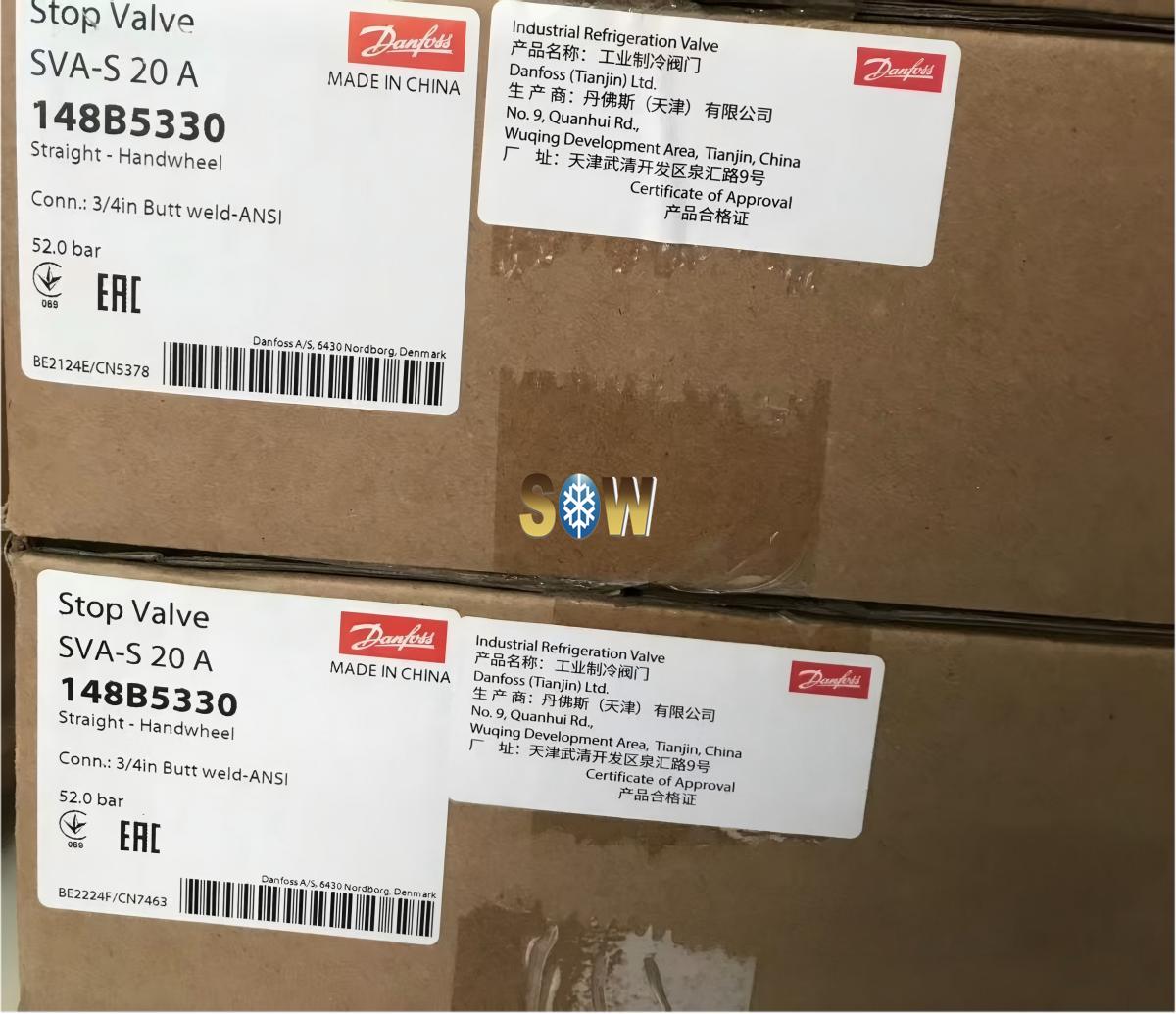 Danfoss Shut-off valve, SVA-S 20, 148B5330