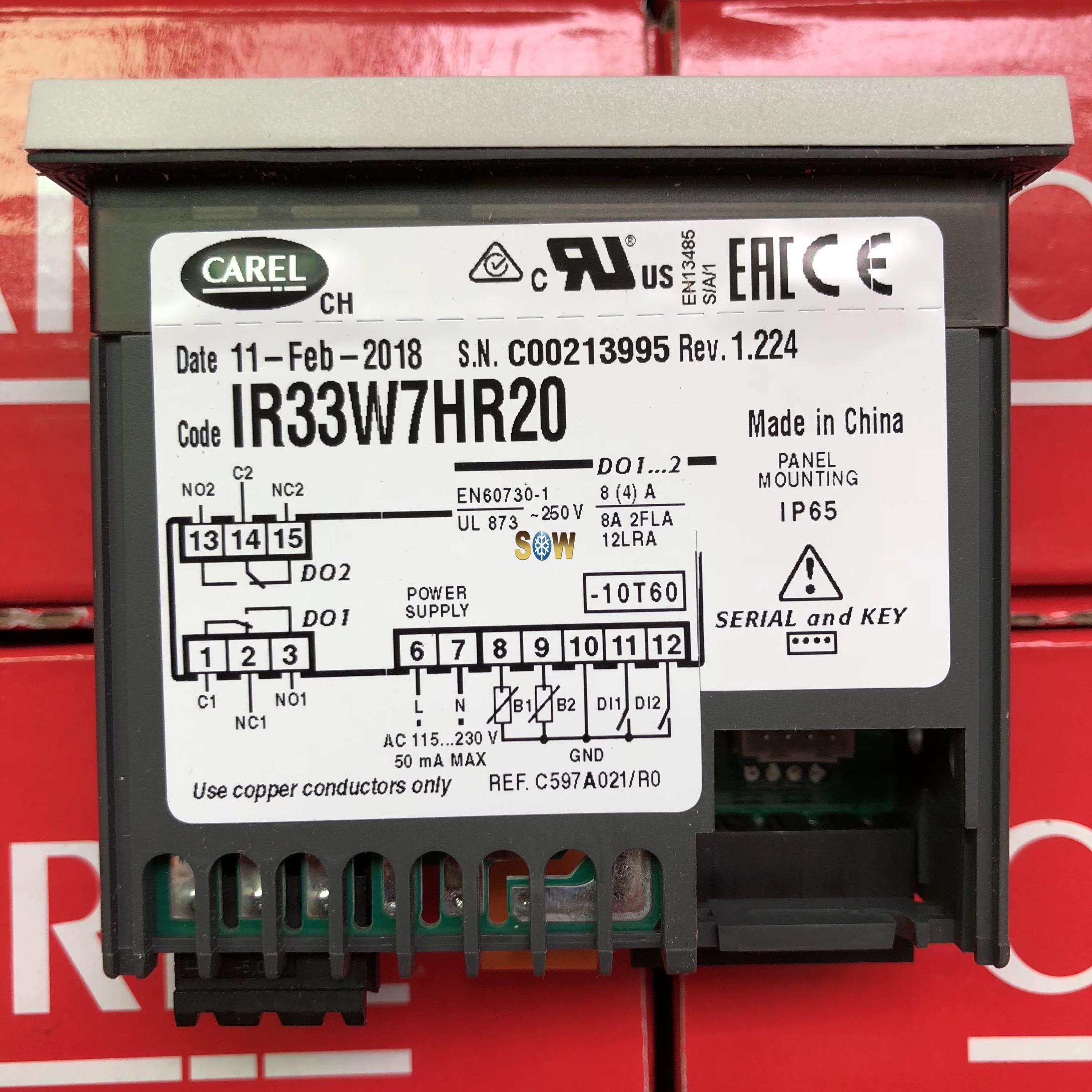 Carel Electronic Controller IR33W7HR20