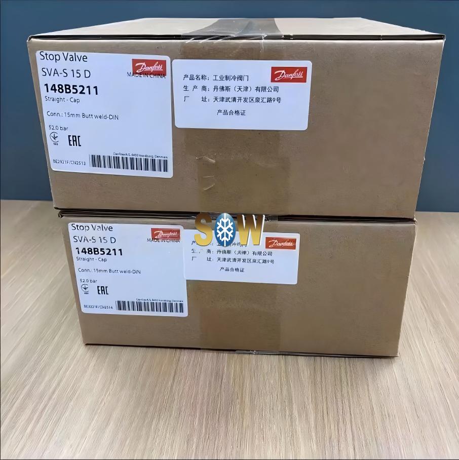 Danfoss Shut-off valve, SVA-S 15,148B5211