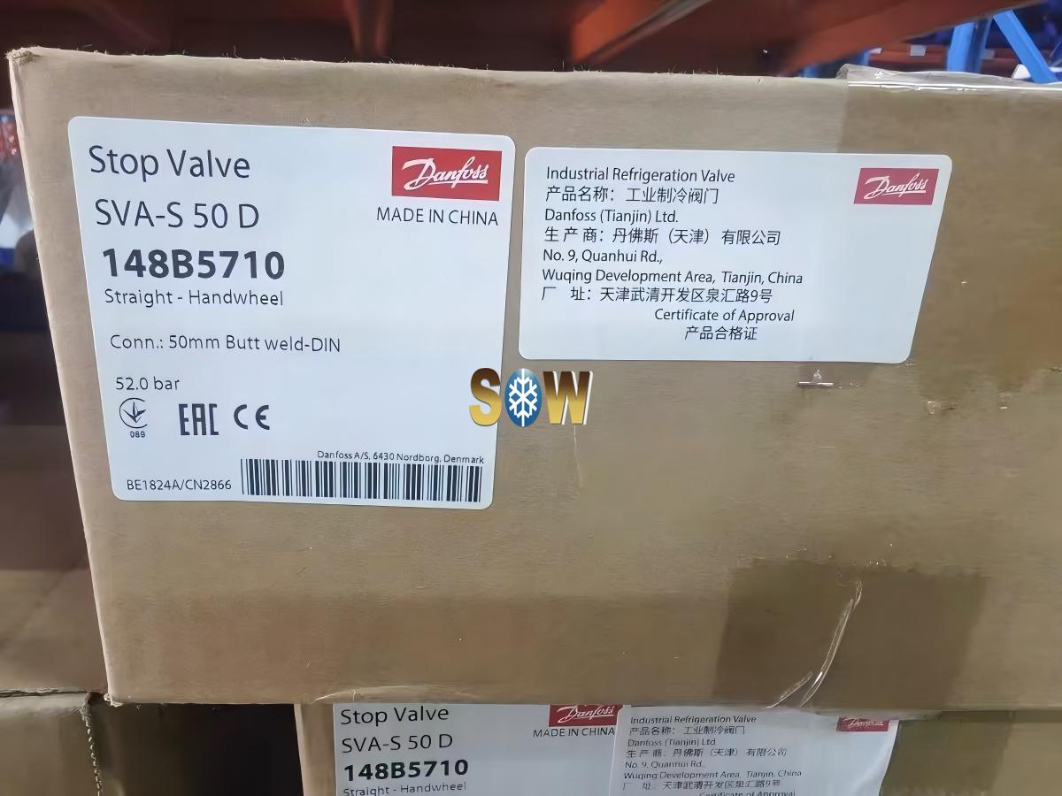 Danfoss Shut-off valve, SVA-S 50,148B5710