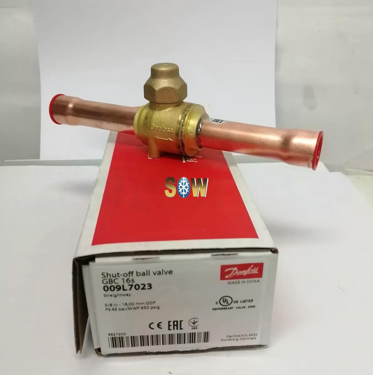 Danfoss Shut-off ball valve, GBC 16s 009L7023