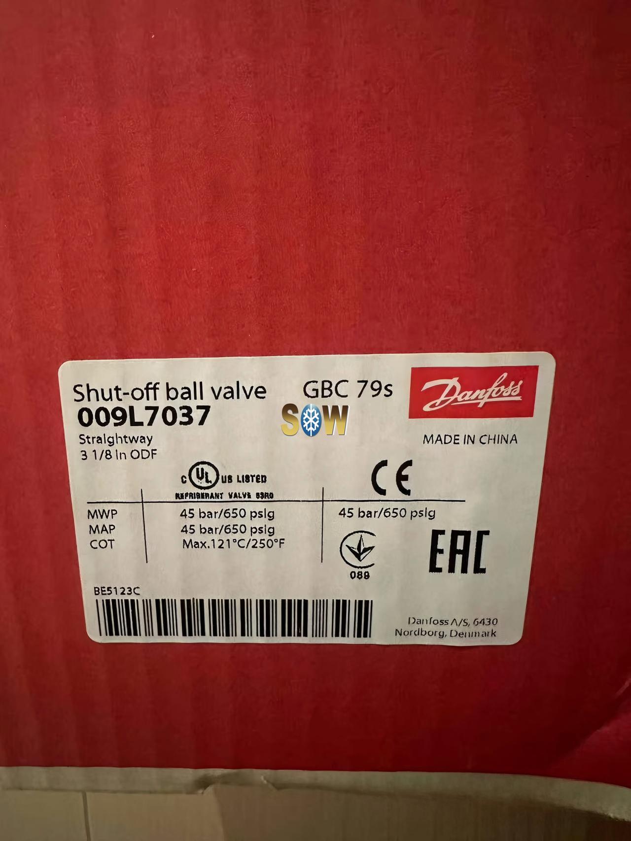 Danfoss Shut-off ball valve, GBC 79s 009L7037