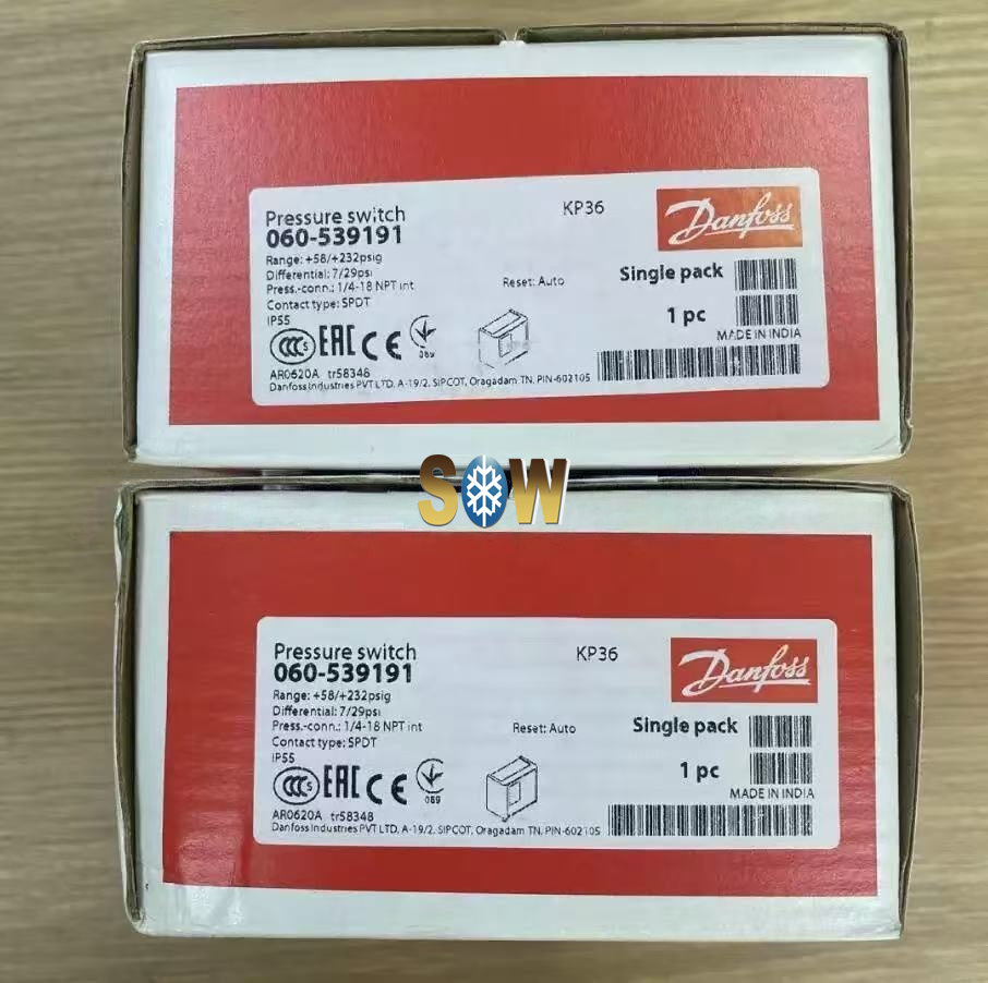 Danfoss Pressure switch, KP36 060-539191